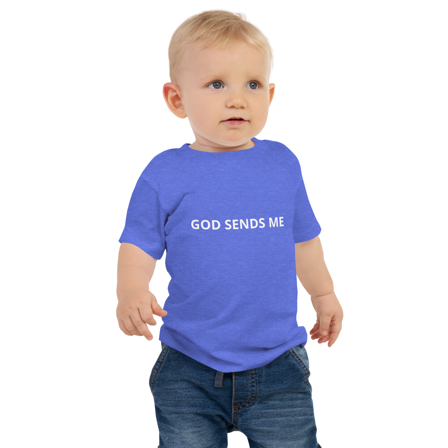 Baby Jersey Short Sleeve Tee - God sends me