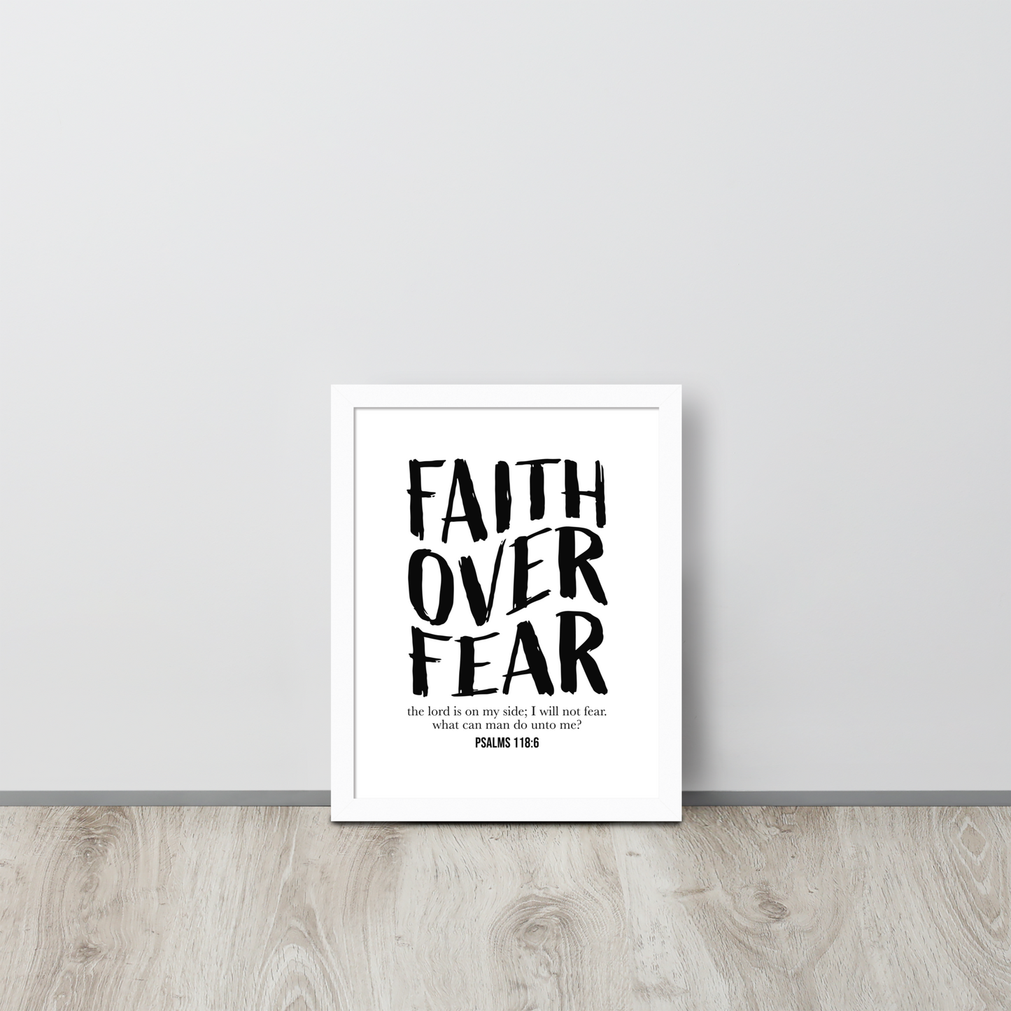 Framed poster -  Faith over Fear