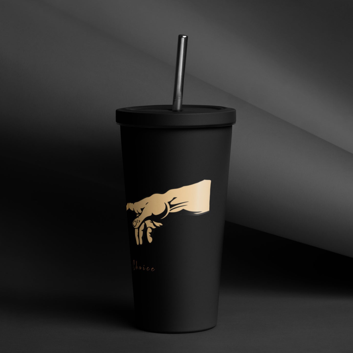 Insulated tumbler with a straw - Freedom of Choice