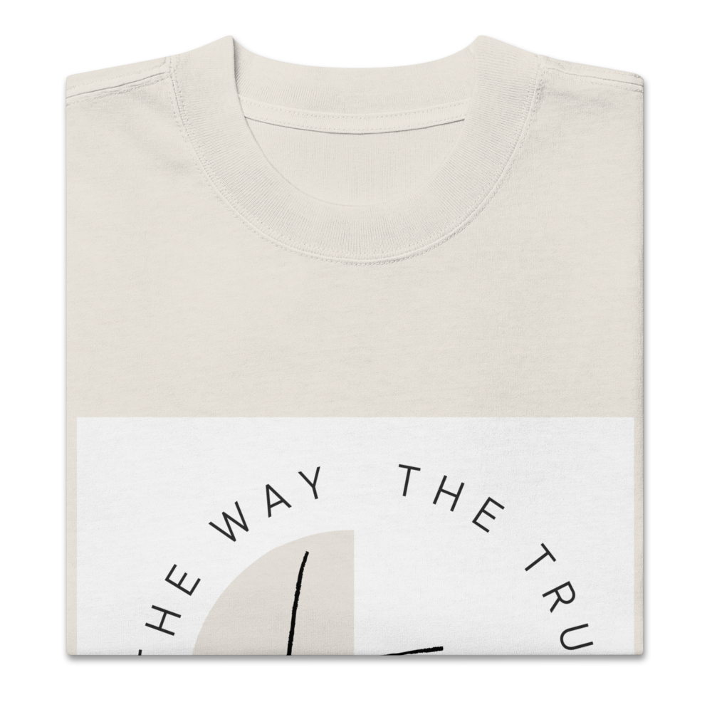 Oversized faded t-shirt unisex - The Way The Truth The Life