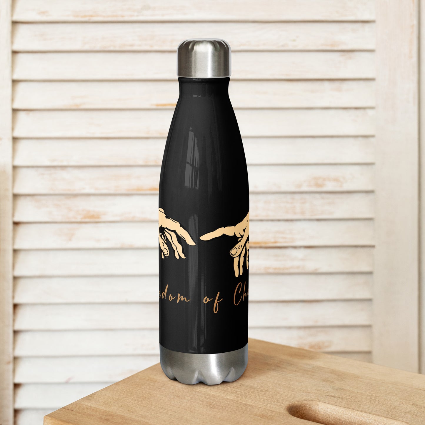 Stainless steel water bottle - Freedom of Choice