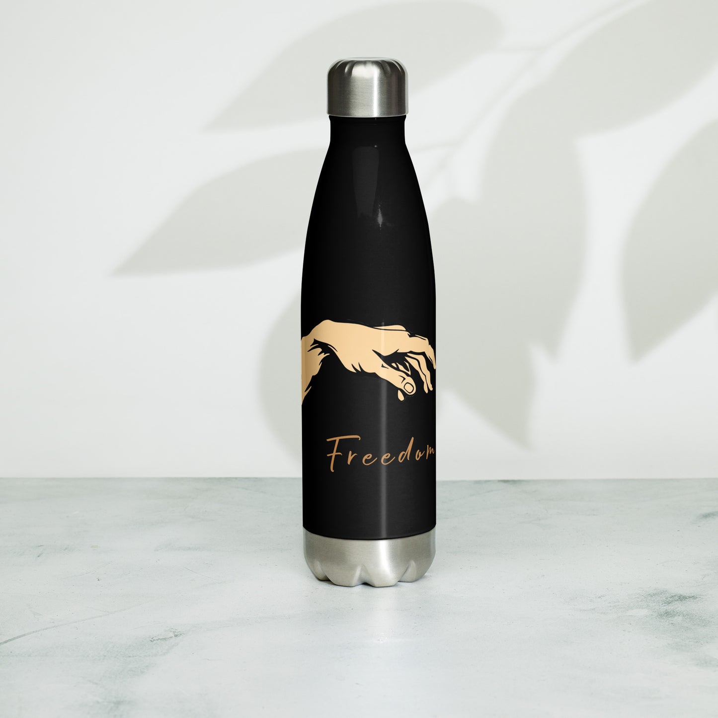 Stainless steel water bottle - Freedom of Choice