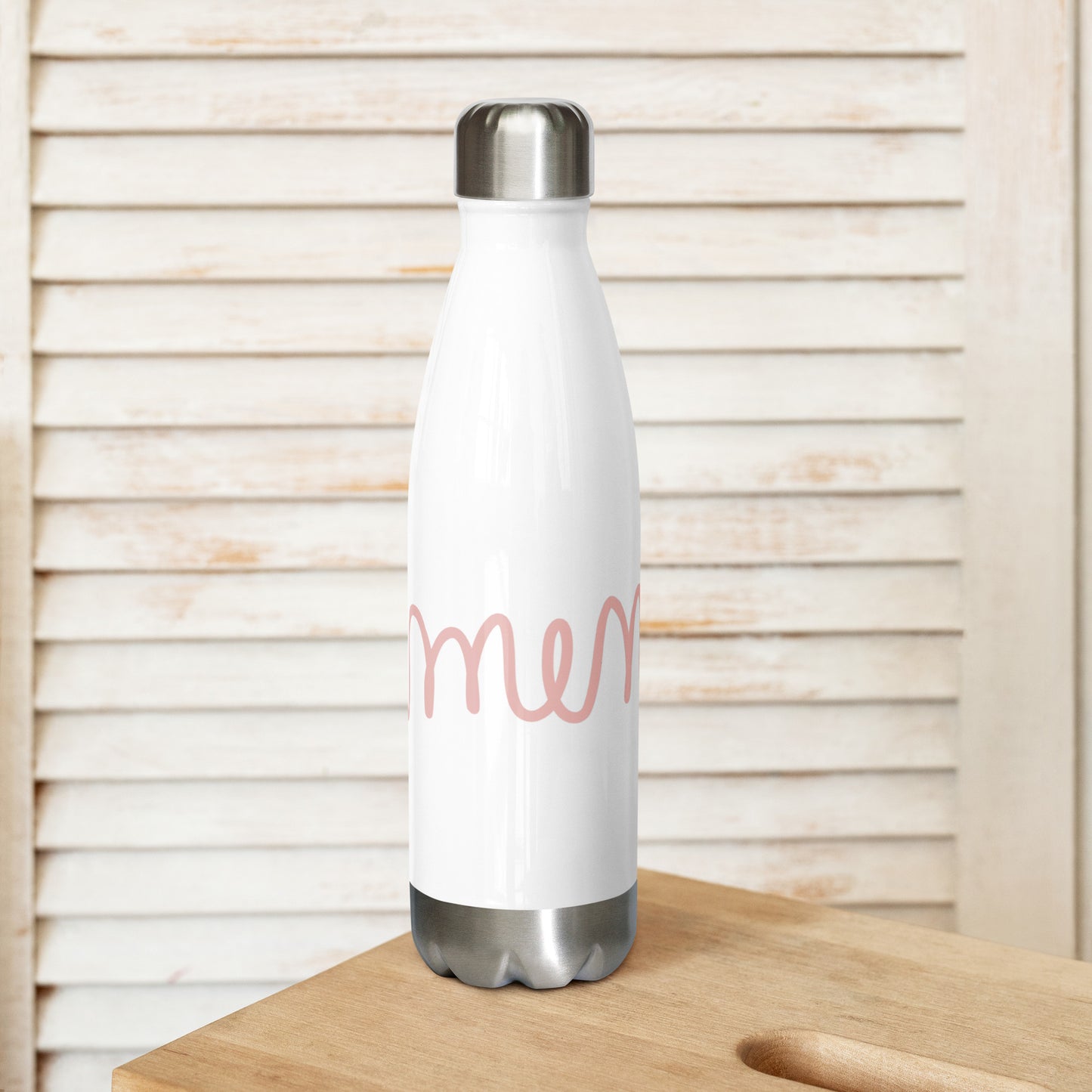 Stainless steel water bottle - amen.