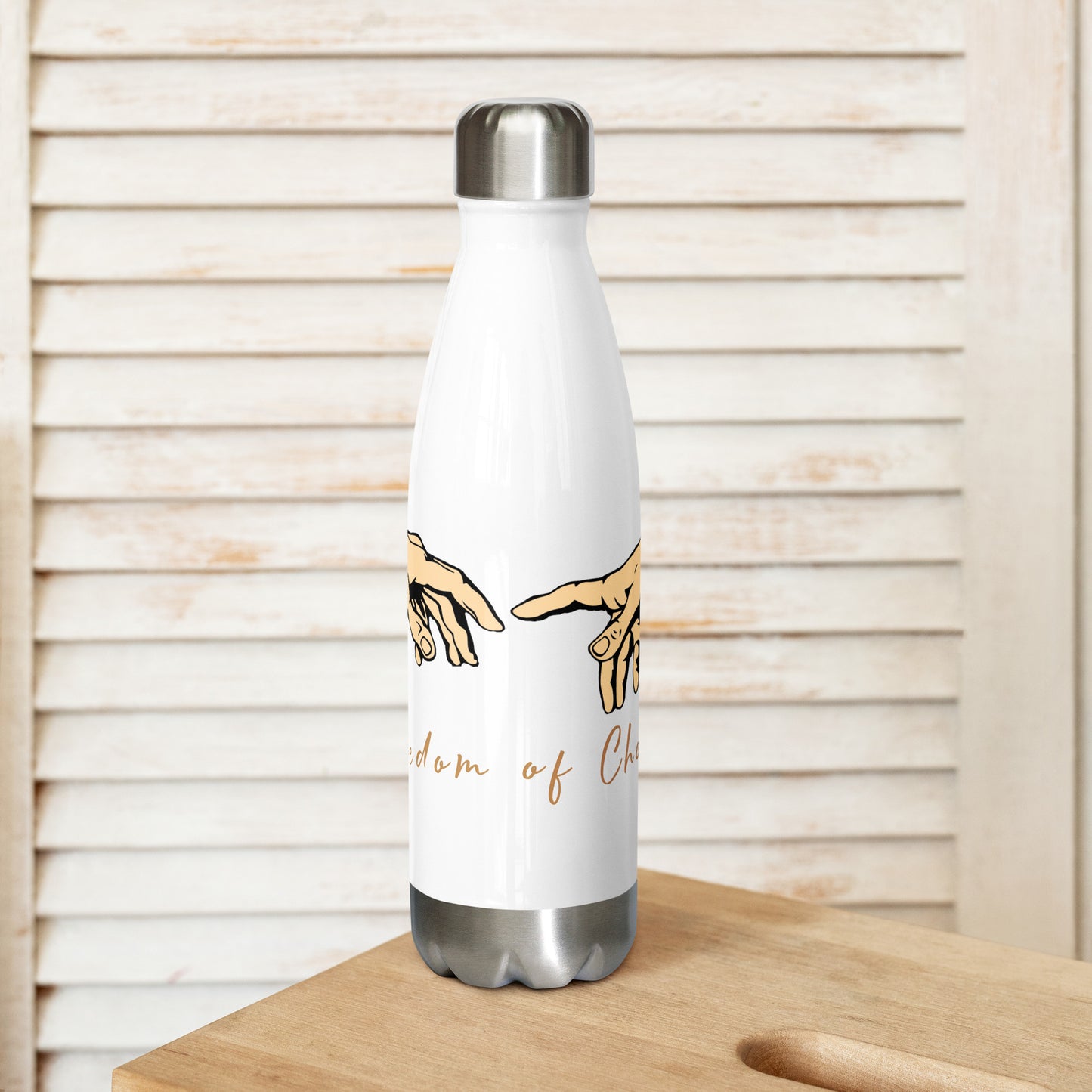 Stainless steel water bottle - Freedom of Choice