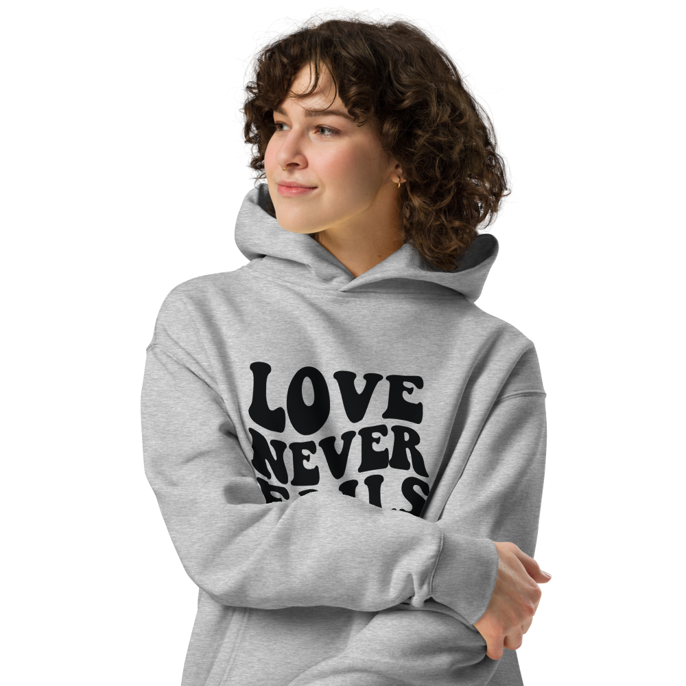 Unisex oversized hoodie - Love never fails