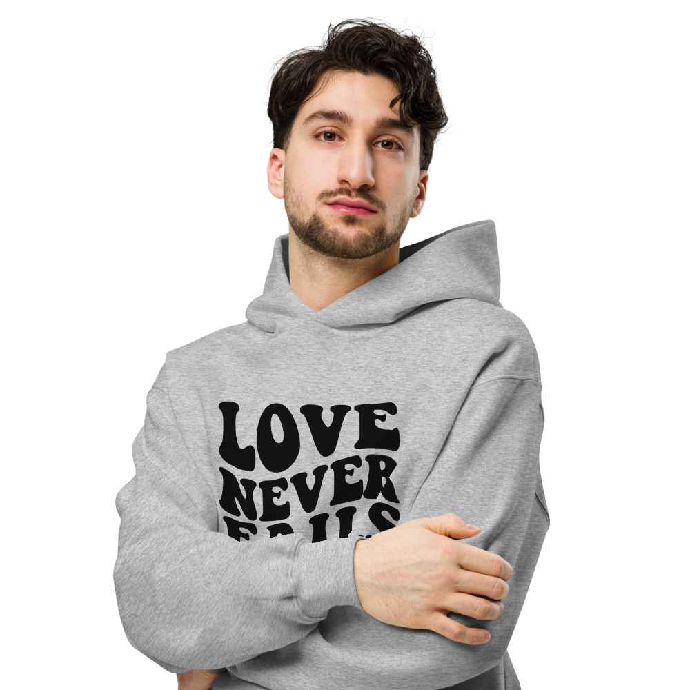 Unisex oversized hoodie - Love never fails