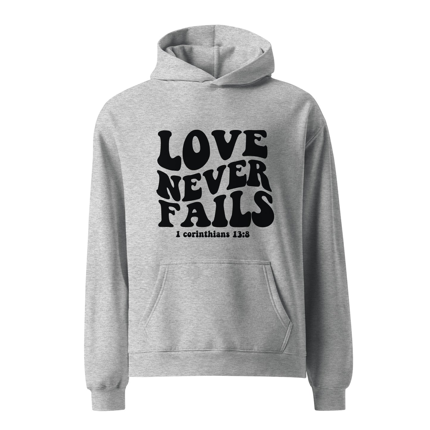 Unisex oversized hoodie - Love never fails