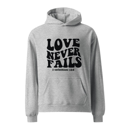 Unisex oversized hoodie - Love never fails