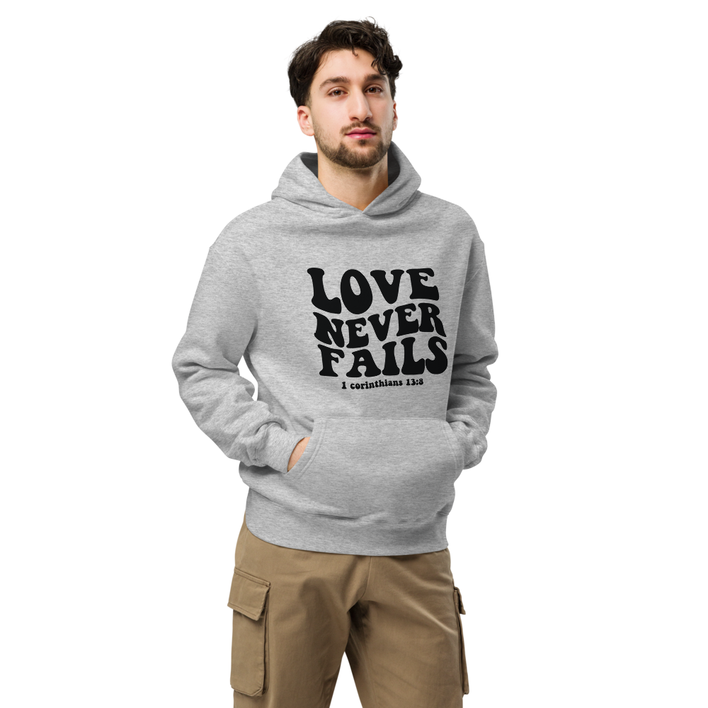 Unisex oversized hoodie - Love never fails