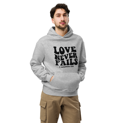 Unisex oversized hoodie - Love never fails