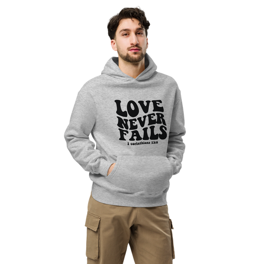 Unisex oversized hoodie - Love never fails