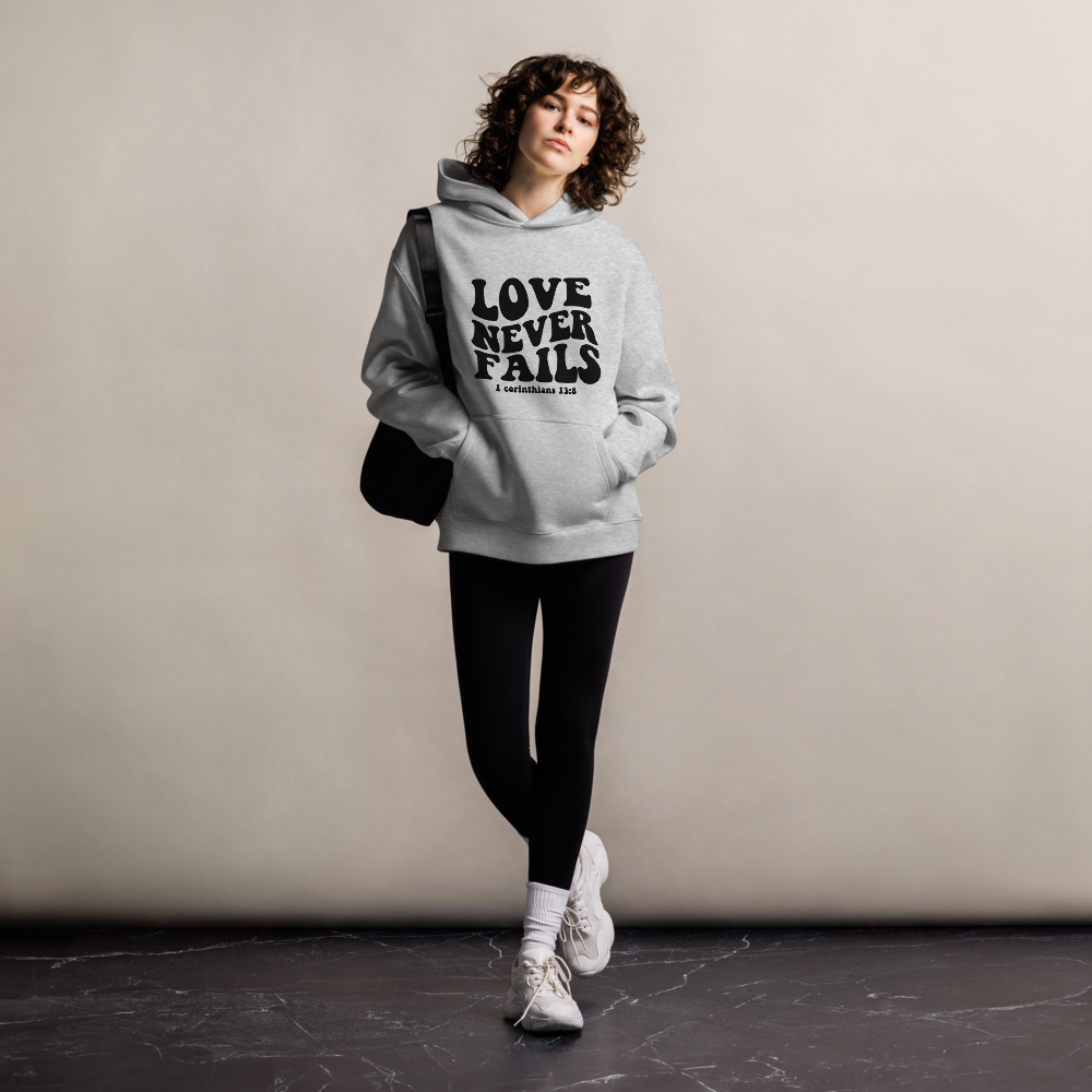 Unisex oversized hoodie - Love never fails