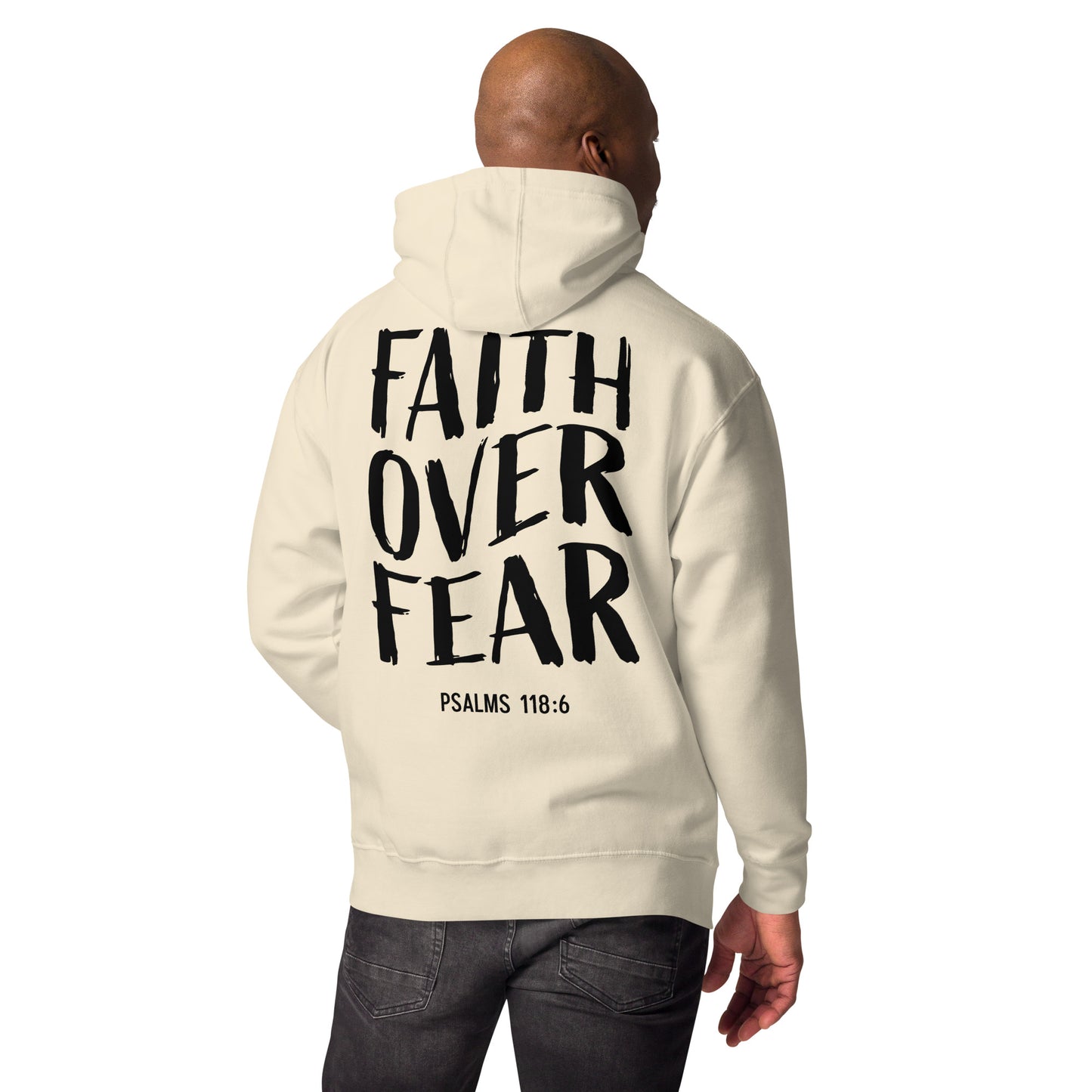 Unisex Hoodie - Faith Over Fear -  Bone