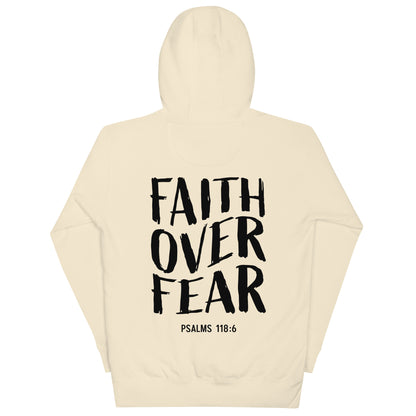 Unisex Hoodie - Faith Over Fear -  Bone