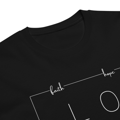 Unisex Premium T-Shirt Black - Faith Hope Love