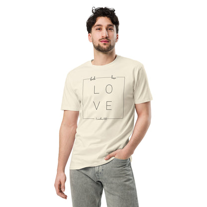 Unisex premium t-shirt - Faith Hope Love