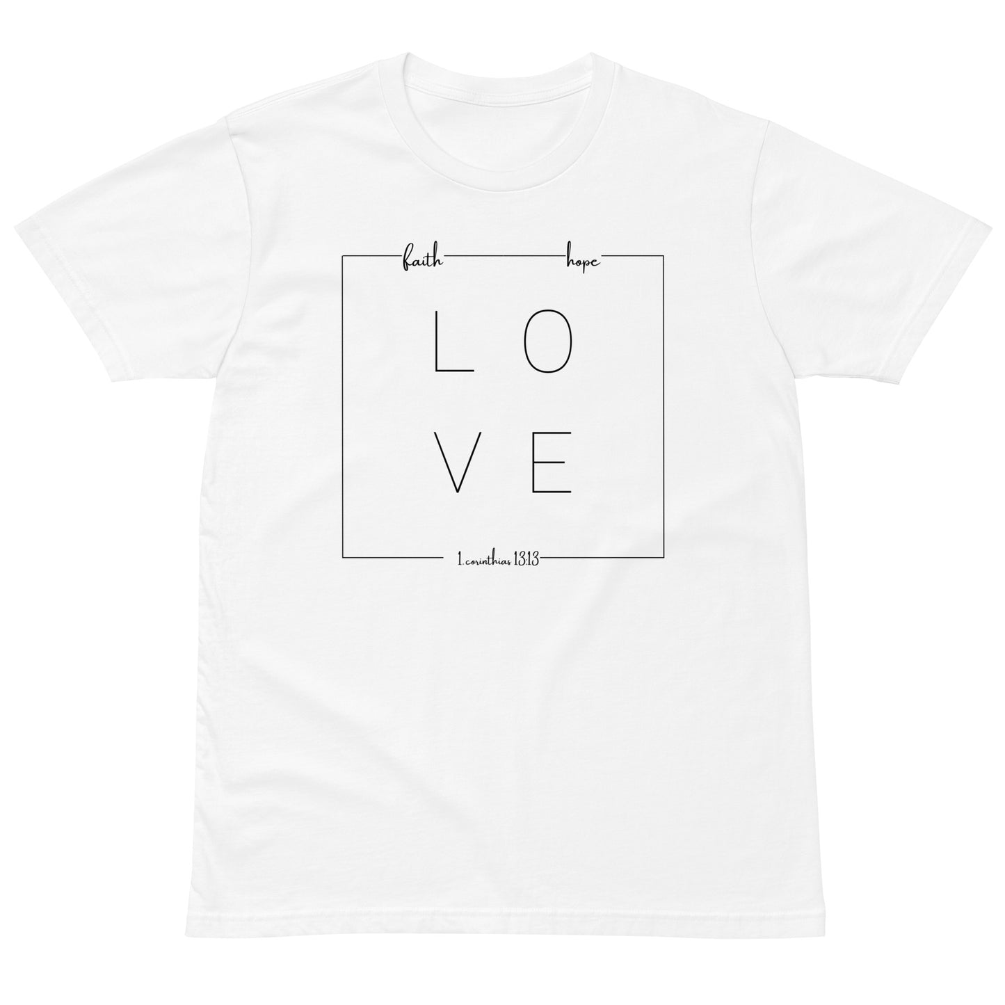 Unisex premium t-shirt - Faith Hope Love