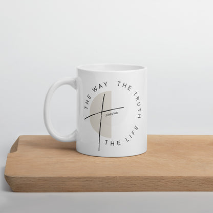 White glossy mug - The Way The Truth The Life